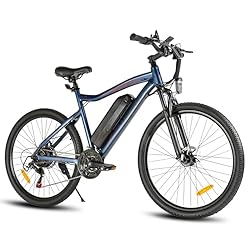 SAMEBIKE Bicicleta electrica, 26" Bici Eléctrica, ...: √ Baterías reemplazables. La bicicleta eléctrica Samebike SY26 está equipada con una batería de litio reemplazable de 36V10Ah. Puede recorrer de 30 a 40 kilómetros en modo eléctrico puro y de 70 a 80 kilómetros en modo ciclomotor. √ La bicicleta eléc...