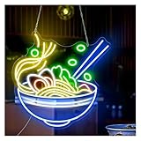 Avoltre für Neon-Partylichter Beruhigende, stimmungsvolle Neon-Leuchtreklame für Nudeln, japanische für Restaurants/Lebensmittelgeschäfte(E)
