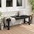 Stoog Outdoor Bench, 2-Person Outdoor Poly Lumber Backless Bench, Weatherproof Garden Bench, Never Rot or Fade, Suit for Church, Backyard, Porch and Park, Black