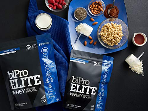 BiPro Elite 100% Whey Protein Powder Isolate for High-Intensity Fitness, French Vanilla, 2 Pounds - Approved for Sport, Sugar Free, Suitable for Lactose Intolerance, Gluten Free - Image 5