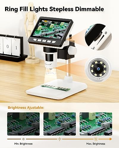 43-LCD-Digital-Microscope-for-Adults-SKYEAR-Coin-Microscope-50X-1000X-Magnification-with-8-Ajustable-LED-Fill-Lights-USB-Microscope-for-WindowsMacOS