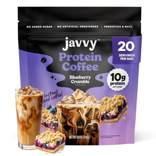 Image of Javvy Protein Coffee for Cold Brew & Iced Coffee, Blueberry Crumble