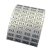 EXTRONTONDA Consecutive Number Inventory Stickers Waterproof 0.39 x 0.78 Inch Black Printing On Silver Sticker (001 to 1000)