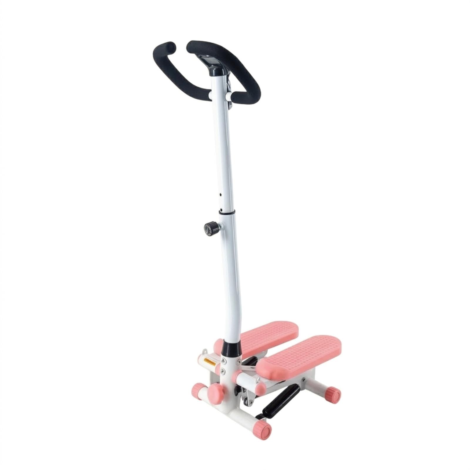 Hydraulic Stepper with Handlebar Cardio Home Step Machine with Handlebar Neat Step Apparatus Machine with Handle for Beginners, Seniors, Home Gym Pink-image-39