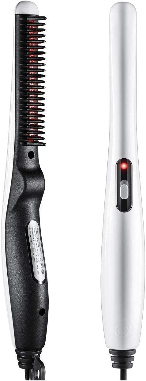 Moral_V2 Hair Straighter Big Box Electric Hair Stylers Beard Straightener Sideburns Mustache Styling Iron Hair Comb for Men (Multicolour)-image-8