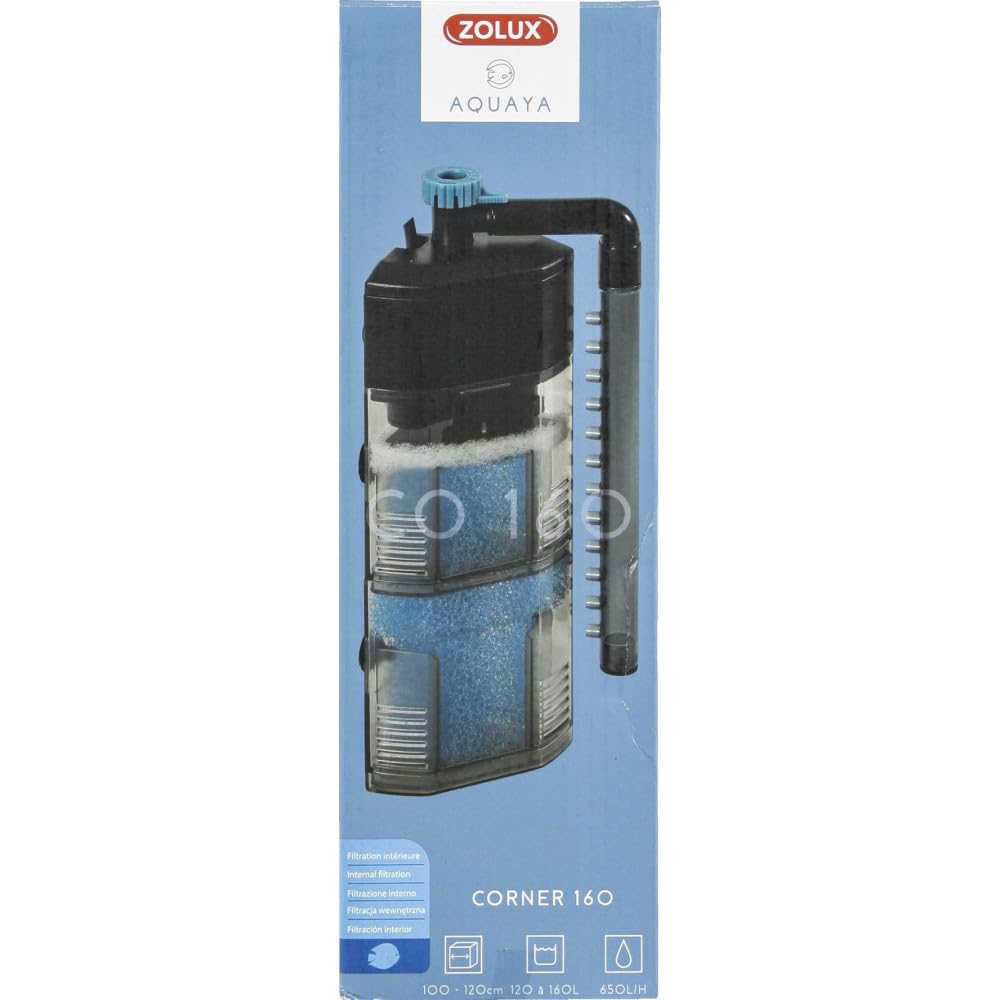 Zolux - Filtration intérieure Corner 160 12 W pour Aquarium de 120 à 160 L - ZO-326531