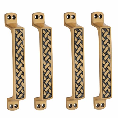 Image of Door Handle Cool Door Handles for Main Door Aluminum (7 Inch), Antique- Finish Door Handles for Home and Office for Wooden & Glass Door Handle, Pull Door Handle (Pack of 2 Pair, Chatai)