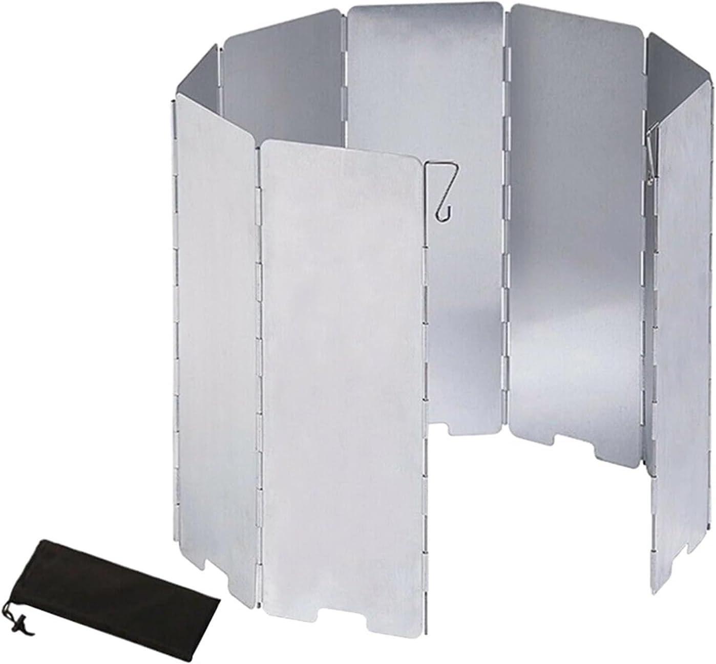 k3Mq9Rw Versatile for multiple scenarios Foldable Aluminum Outdoor Camping Stove Windscreen 9Pcs For Picnic And Camping