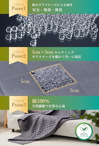 AngQi ウェイトブランケット 5kg 150×210cm