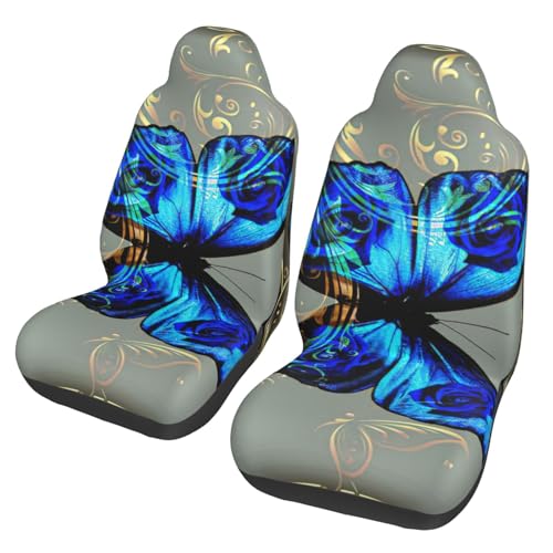 Housse de siège de voiture papillon bleu EdWal protection de siège auto pour SUV