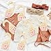 R HORSE 3D Wooden Baby Closet Dividers - 8Pcs Pink Butterfly Baby Closet Organizer, Double-sided Newborn Clothes Size Hanger Dividers Nursery Decor Birthday Gift for Boys Girls, 0-24 Months