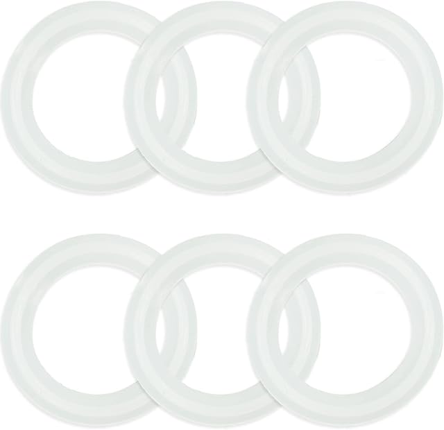Pack of 6, Pop Up Basin Waste Seal 38mm O-Rings Sink Waste Basin Click Plug Clear Rubber Pop Up Spare Seal Lip Seal Bath Plug Seal Ring Sealing Gaskets