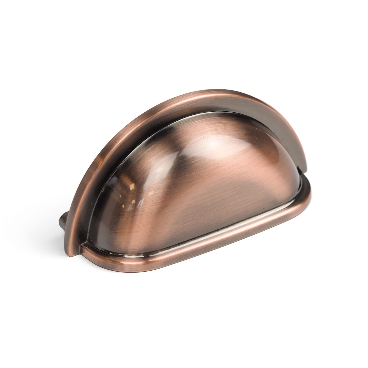 76mm Brushed Black Copper Cup Handle Copper Kitchen Cupboard Handle 76mm Cup Knob Cabinet Door Drawer Pull Furniture