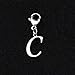 ENSIANTH Intial Letter A-Z Alphabet Charm Alphabet Jewelry for Women Gifts for Friends Clasps for jewelry (C)