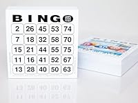 DiPrint 200 große Bingokarten für Senioren 25 aus 75 (weiß)