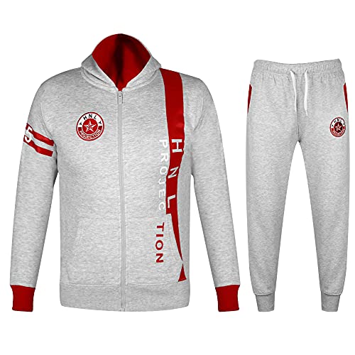GUBA® Boys Tracksuit, HNL Fleece Design Hoodie and Joggers SET Girls Boys, Sportswear, Jogging Bottoms Set 7-13 Year