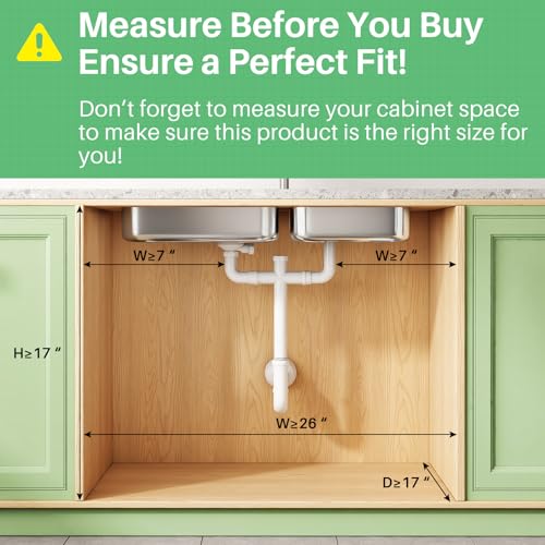 Image of Kitstorack Under Sink Organizer, 1-Pack 3-Tier Height Adjustable Thickened Metal Pull out Cabinet Organizer Shelf, Slide out Storage Drawer Rack for Bathroom Kitchen Pantry Home Organization, Grey