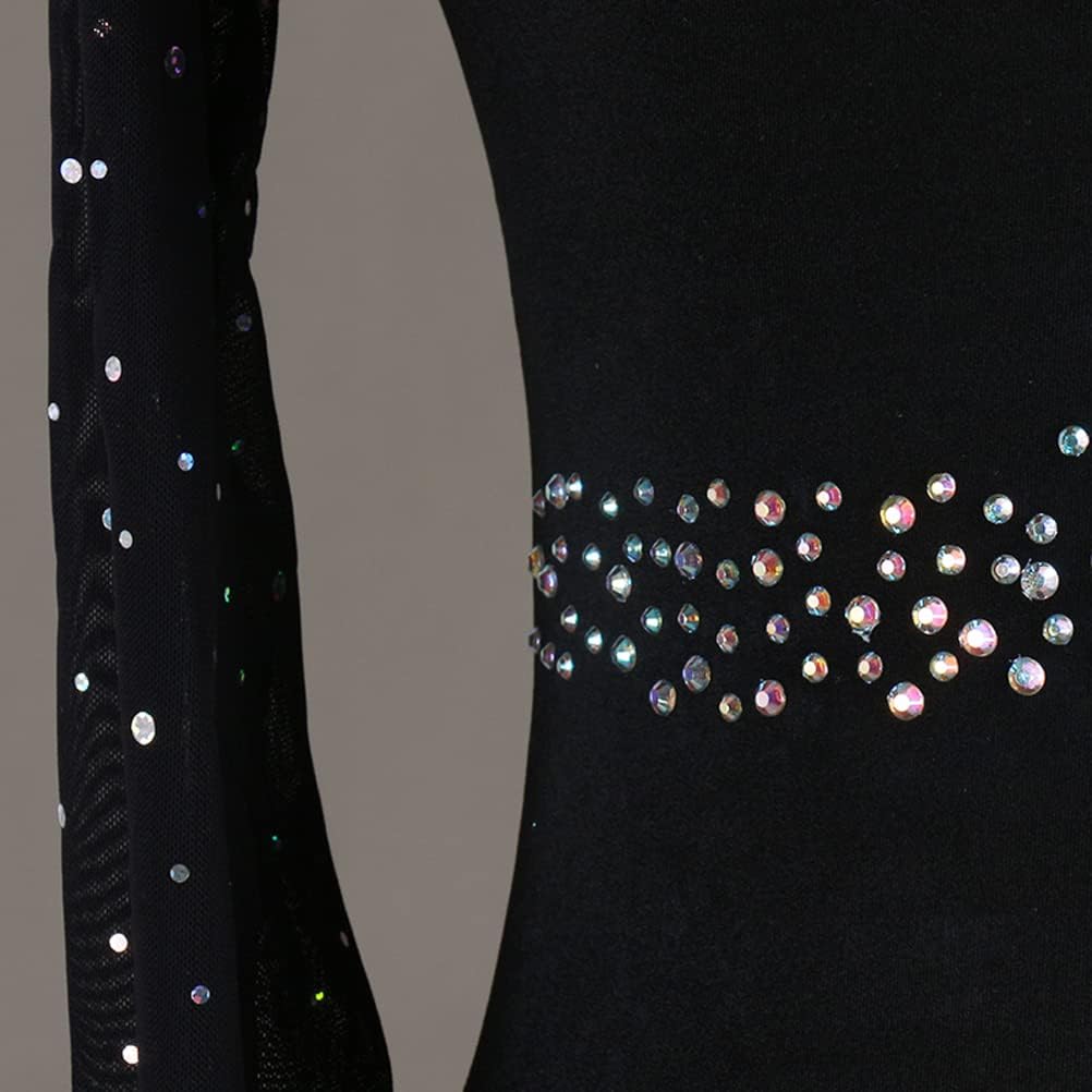 Latin Dance Dresses for Women Strapless Modern Salsa Competition Costume Rhinestone Tango Ballroom Performance Clothes