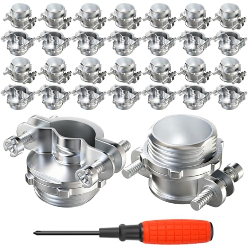 Connecteurs de câble 1,9 cm en zinc | Lot de 30 serre-câbles