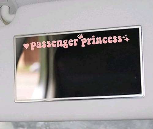 Calcomanía divertida de princesa de pasajero, calcomanía de automóvil, accesorios de automóvil, para ventana de espejo retrovisor, calcomanías de