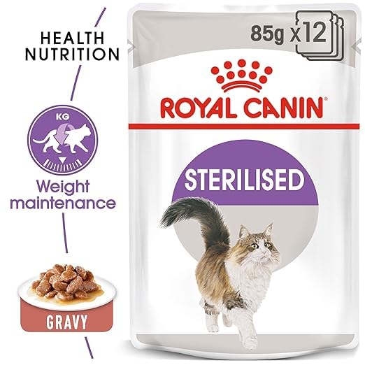 Image of Royal Canin Sterilized Wet Cat Food, Pack of 24 Pieces, Supports Weight Management & Urinary System, Known to be Instinctively Preferred