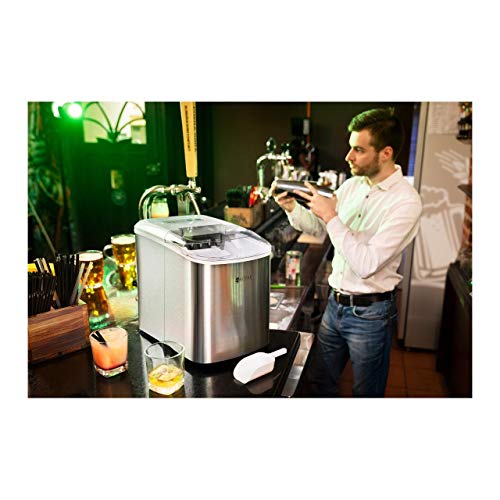 Royal Catering RCIC-2.2L Eiswürfelmaschine Eiswürfelbereiter Ice Maker Eiswürfelmaschine klein Vollwürfelbereiter 2,2 L… – Bild 5