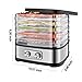 EVERUS Food Dehydrator Machine Food Dryer Dehydrator for Beef Jerky, Fruits, Vegetables, Adjustable Temperature Control Electric Food Dehydrator with 5 BPA-free Trays, 240W, Recipe Book Included