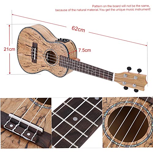 summina Ukulélé Hawaii 61 cm en bois mort, matériau rare, avec LED EQ, bord en coquillage de bœuf, sillet à 4 cordes - Les Beatles, Paul McCartney, John Lennon, RIngo Starr, George Harrison summina Ukulélé Hawaii 61 cm en bois mort, matériau rare, avec LED EQ, bord en coquillage de bœuf, sillet à 4 cordes – Image 7