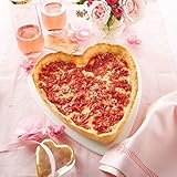 Valentine's Day Heart-shaped Pizza Gift Package (1 heart-shaped Cheese pizza & 1 round Pepperoni pizza)