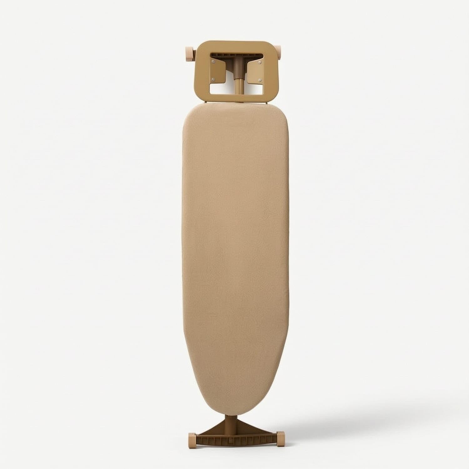 Compact Foldable Ironing Board Space-Saving Ironing Board with Metal Frame Non-Skid Furniture Portable for Homeowners, Students, Laundry Room, Apartment, Bedroom, Y0811 B Light Gold-image-4