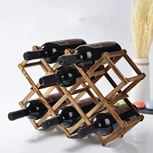 Soporte Plegable de Madera para Botellas de Vino miniatura 1