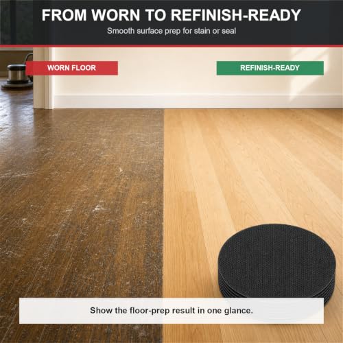 Image of 17 Inch Sanding Screen Discs, 60 Grit for Heavy Stripping, 10 Pack | Double-sided silicon carbide open mesh for coating and wax removal; wet or dry use with compatible 17 in floor machines