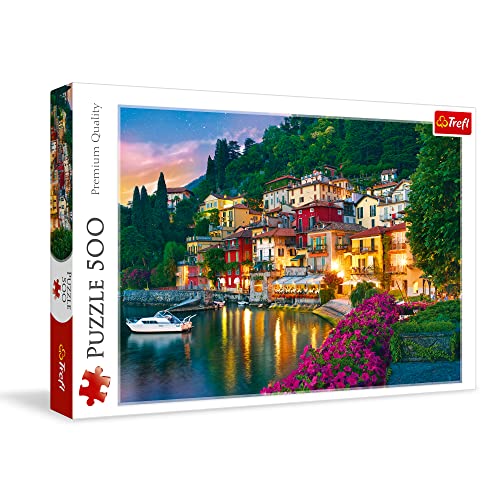 Trefl Lake Como, Italy - Rompecabezas de 500 Piezas 18.9"x13.4" miniatura 1