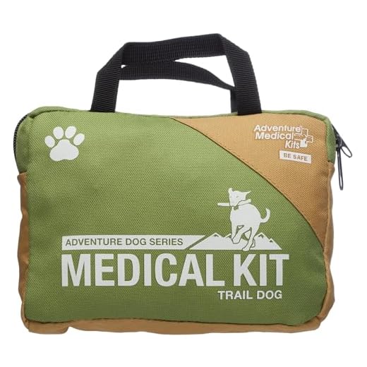 Adventure Medical Kits Trail Dog Medical Kit - Pet First Aid Kit with Dressings, Bandages, Instruction Manual & Tools - Lightweight, Compact Dog Safety Pack