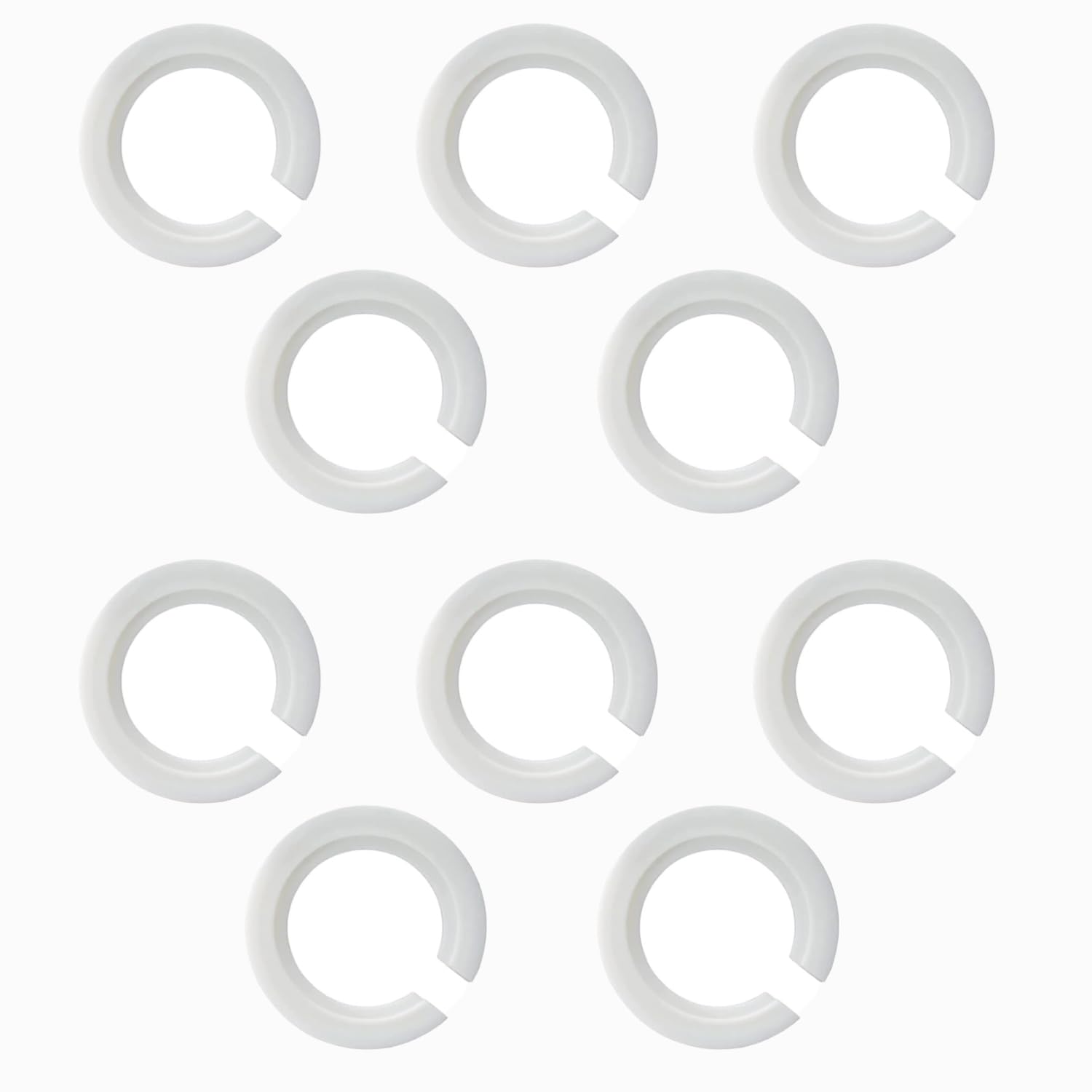 Electrical4all White E27 To E14 Lamp Shade Ring Converter 42Mm To 29Mm To Support Lamp Shade With Duplex Ring Fitting Plastic Lamp Shade Reducer Rings (10)