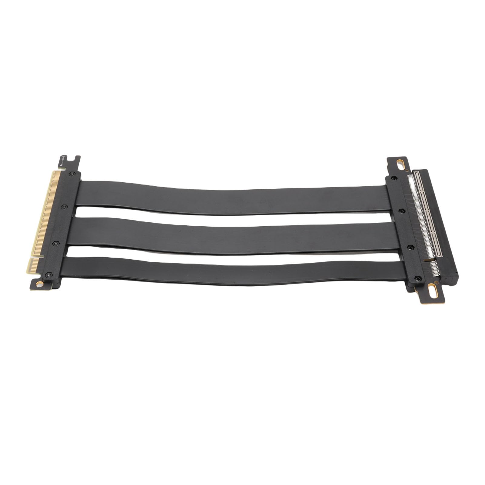 Cryfokt Elastyczna Karta Przedłużacza PCIe 5.0 X16 Łatwe Zarządzanie Kablami Karta Graficzna GPU Gen 5 dla ITX, 128 Gb/s, Czarna (40cm)