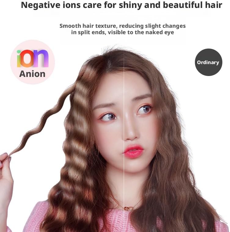 Liquid Crystal Three Tube Chicken Rolls Curling Stick | Suitable for Long and Short Hair Curling Wave Three Bar Splint Electric Perm, with Liquid Crystal Display Screen and 360 º Rotating Wire(32mm)
