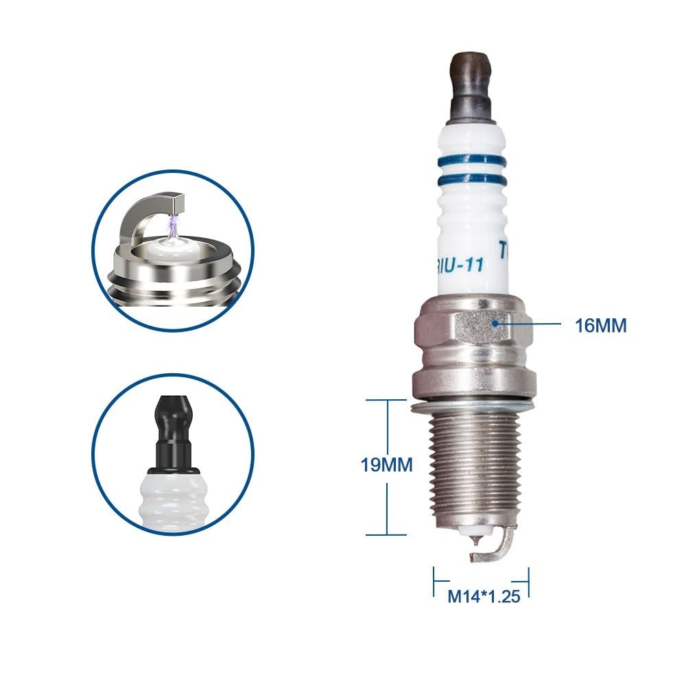 bujías motor vehículo 4 Uds. De bujías de iridio, K5RIU-11 velas, piezas automóvil para encendido motor coche para GEELY
