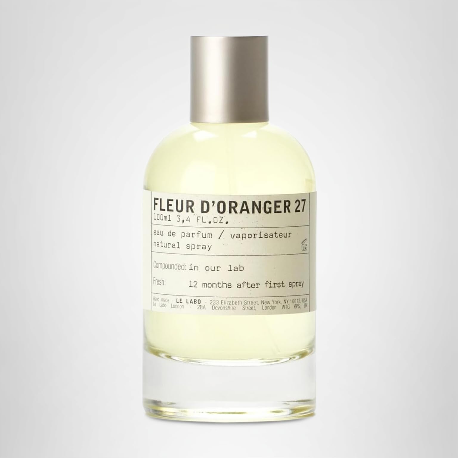 Amazon.com : Le Labo Fleur D'oranger 27 Perfume 3.4 Oz EDP