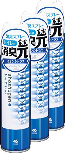 トイレの消臭元 スプレー イオンシトラス 消臭芳香剤 トイレ用 消臭スプレー 280ml×3個