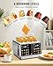 Keenstone Toaster 4 Slice, Digital Smart Toaster with TouchScreen, Dual Control Panel, Single Slot Toasting, Timer, Reheat & Defrost for Bagels, Bread, Waffles, Stainless Steel Kitchen Essentials