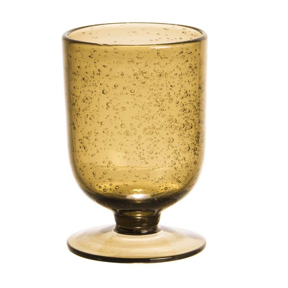 Table Passion - Verre à pied Gordes Bullé 25 cl ambre (lot de 6)