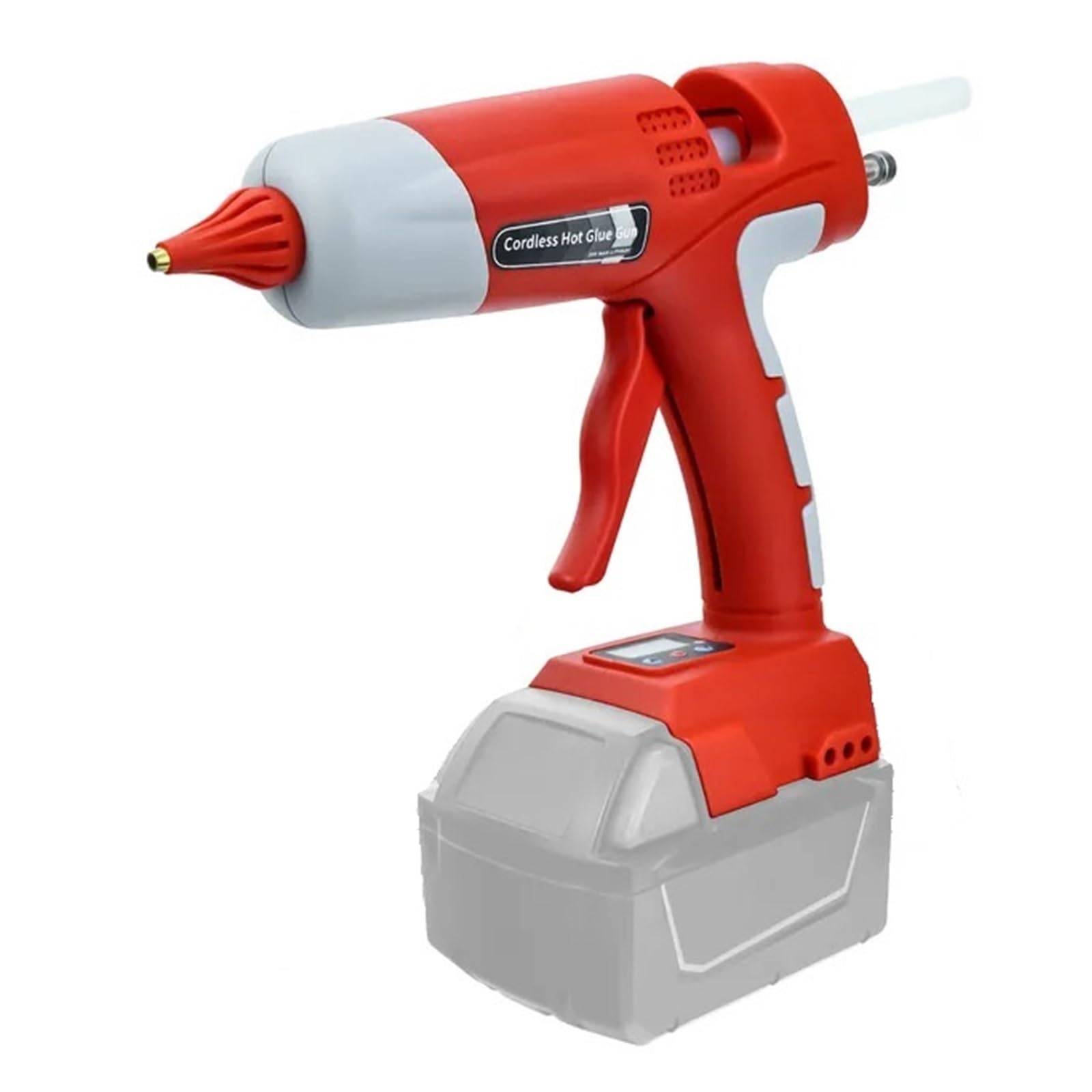 100W Cordless Hot Glue Gun Kit for use 11mm Sticks LED Digital Melt (No Battery)