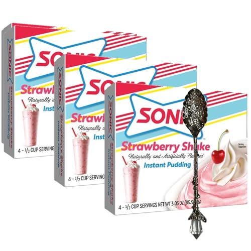 Sønic Strawberry Shake Instant Pudding Mix (3-Pack,...