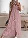 CUPSHE Women's Summer Dresses Sleeveless Lace Casual Tassel Beach Spaghetti Straps Flowy Maxi Sun Dress Pink, XS