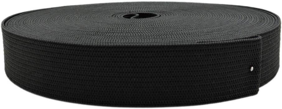 3/5 Inch by 43 Yard Black Sewing Elastic Band Spool Heavy Stretch High Elasticity Knit Elastic Band