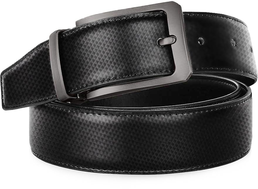 Image of ZORO Men's Vegan Leather Belt for Men, Formal /Casual,Autolock,Black | Fit on up to 38 Inches