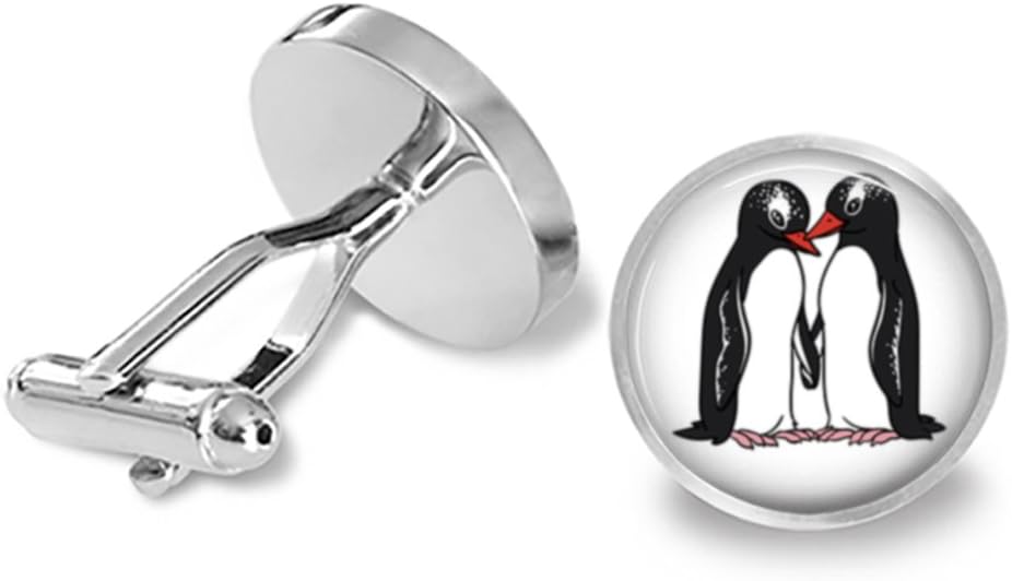 Penguin Cufflinks Penguin Couple Cuff Links