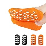 (4PC) Moisturizing Socks,Heel Spa Socks, Soft Gel Socks Inner Lining Infused with Essential Oils and