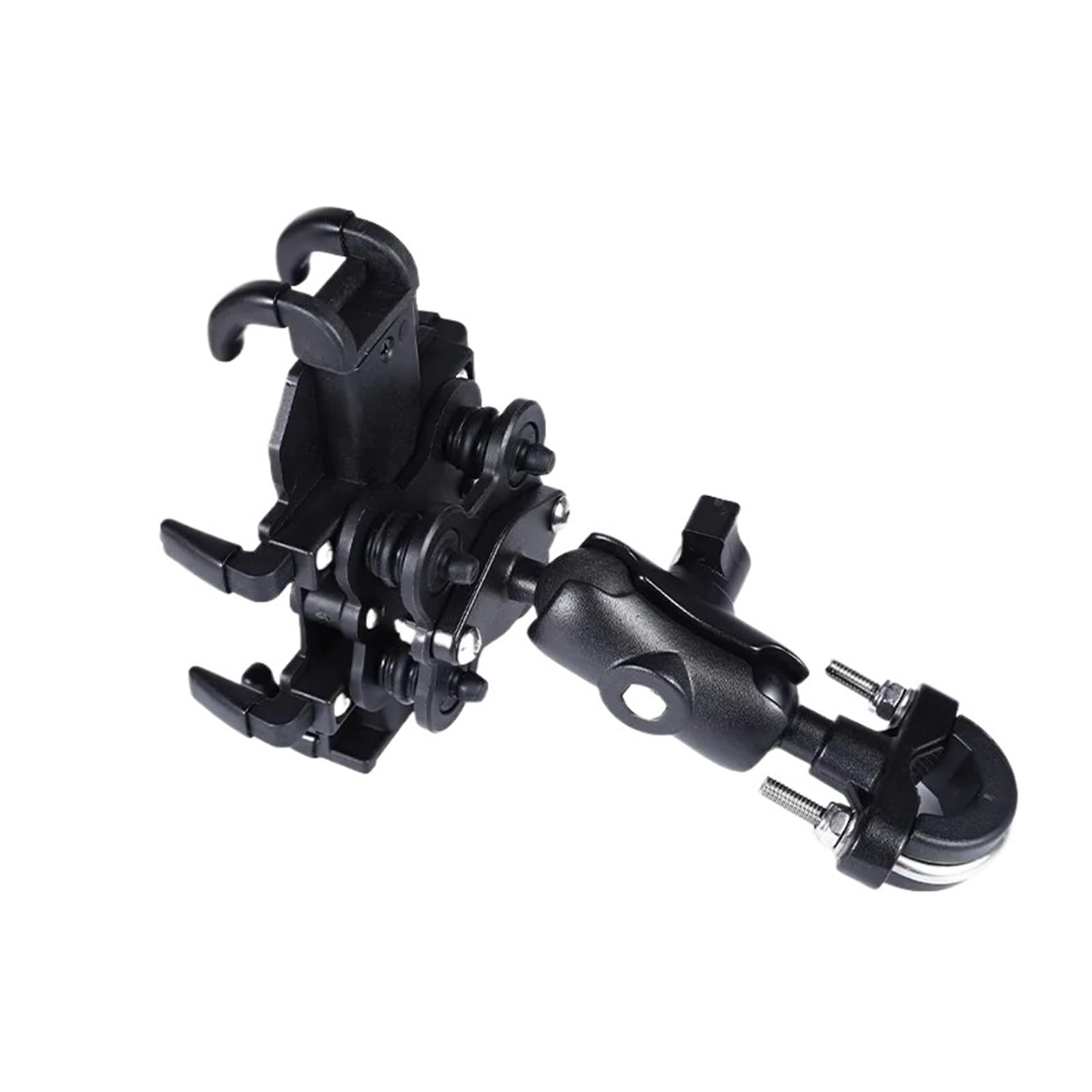 Supporto for Telefono for Bici Da Moto Con Ammortizzatore Da 4,7-7,1 Pollici | Clip GPS for stelo forcella manubrio for fissaggio cellulare antiurto(Handlebar)